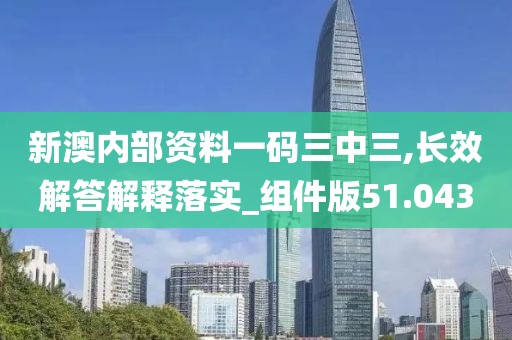 新澳内部资料一码三中三,长效解答解释落实_组件版51.043