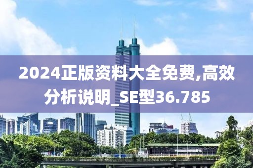 2024正版资料大全免费,高效分析说明_SE型36.785