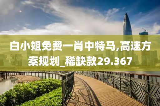 白小姐免费一肖中特马,高速方案规划_稀缺款29.367