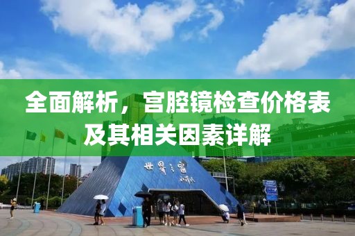 全面解析，宫腔镜检查价格表及其相关因素详解