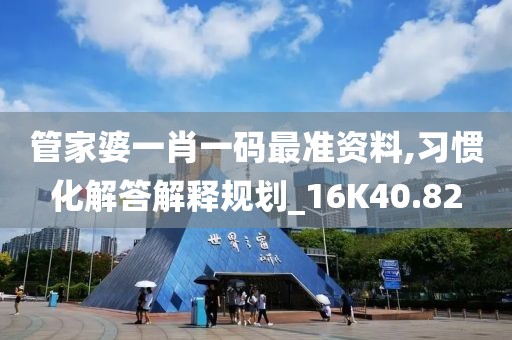 管家婆一肖一码最准资料,习惯化解答解释规划_16K40.82