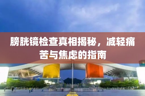 膀胱镜检查真相揭秘，减轻痛苦与焦虑的指南