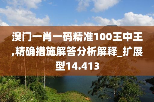 溴门一肖一码精准100王中王,精确措施解答分析解释_扩展型14.413