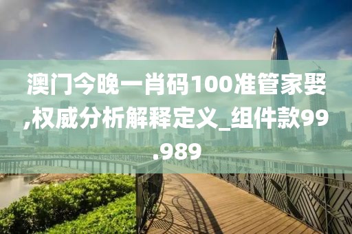 澳门今晚一肖码100准管家娶,权威分析解释定义_组件款99.989