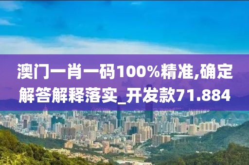 澳门一肖一码100%精准,确定解答解释落实_开发款71.884