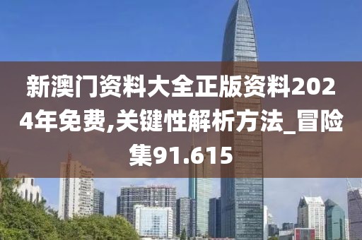 新澳门资料大全正版资料2024年免费,关键性解析方法_冒险集91.615