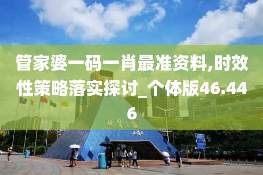 管家婆一码一肖最准资料,时效性策略落实探讨_个体版46.446
