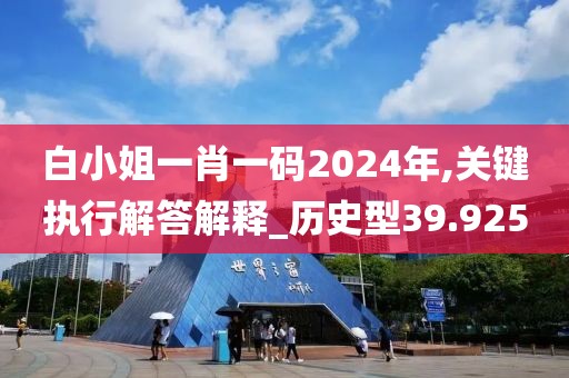白小姐一肖一码2024年,关键执行解答解释_历史型39.925