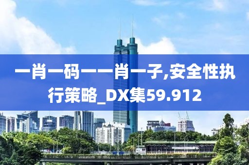 一肖一码一一肖一子,安全性执行策略_DX集59.912