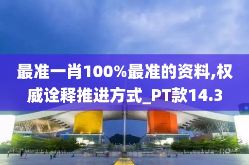 最准一肖100%最准的资料,权威诠释推进方式_PT款14.3