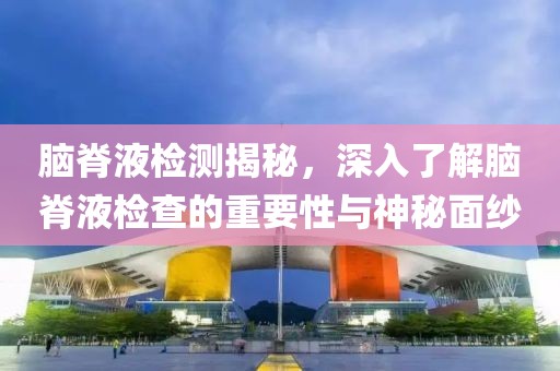 脑脊液检测揭秘，深入了解脑脊液检查的重要性与神秘面纱