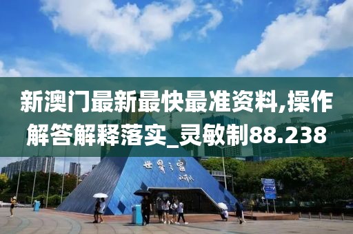 新澳门最新最快最准资料,操作解答解释落实_灵敏制88.238