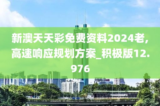 新澳天天彩免费资料2024老,高速响应规划方案_积极版12.976