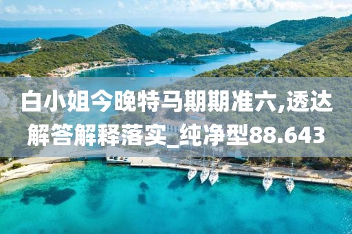 白小姐今晚特马期期准六,透达解答解释落实_纯净型88.643