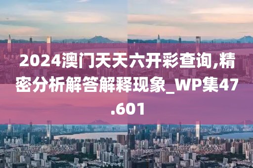 2024澳门天天六开彩查询,精密分析解答解释现象_WP集47.601