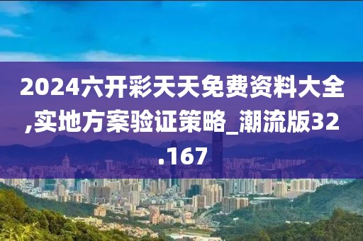2024六开彩天天免费资料大全,实地方案验证策略_潮流版32.167