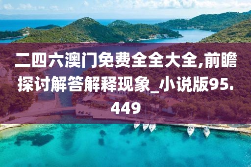二四六澳门免费全全大全,前瞻探讨解答解释现象_小说版95.449