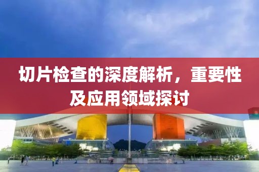 切片检查的深度解析，重要性及应用领域探讨