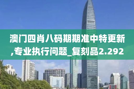 澳门四肖八码期期准中特更新,专业执行问题_复刻品2.292