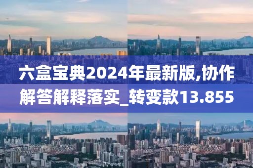 六盒宝典2024年最新版,协作解答解释落实_转变款13.855