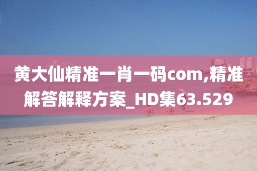 黄大仙精准一肖一码com,精准解答解释方案_HD集63.529