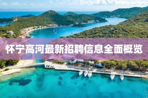 怀宁高河最新招聘信息全面概览