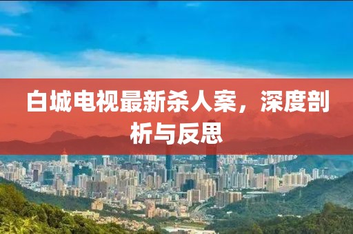 白城电视最新杀人案，深度剖析与反思