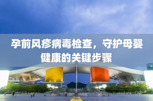 孕前风疹病毒检查，守护母婴健康的关键步骤