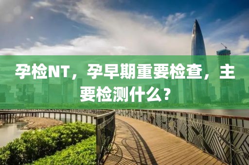 孕检NT，孕早期重要检查，主要检测什么？